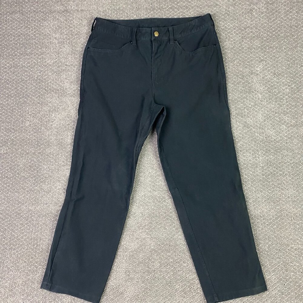 Lululemon ABC Crop Relaxed Pants Men's 34 Black 26" Inseam M5AH0S